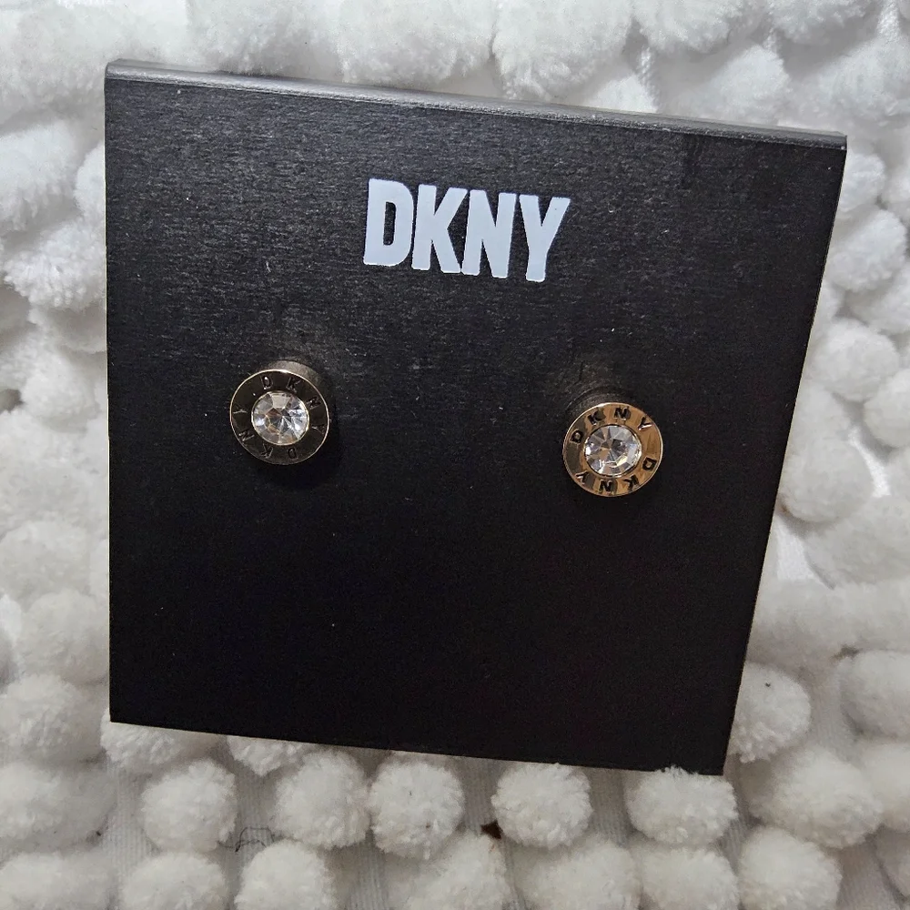 DKNY Goldtone stud Earrings